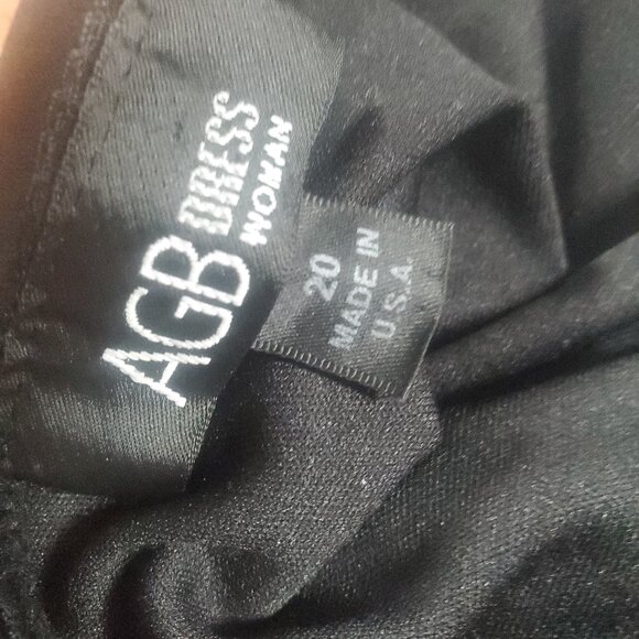 AGB Handkerchief halter-top Dress SZ 20 Plus size Made in USA Vintage - Picture 11 of 11